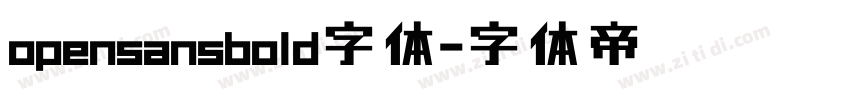 opensansbold字体字体转换