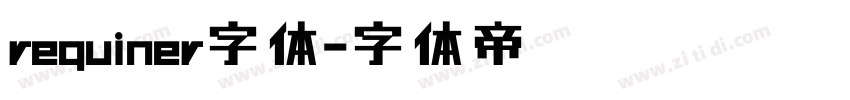requiner字体字体转换