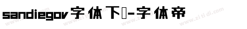 sandiegov字体下载字体转换
