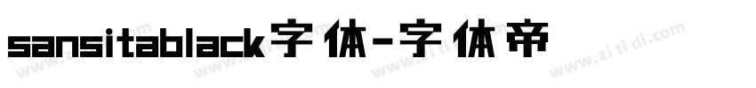 sansitablack字体字体转换