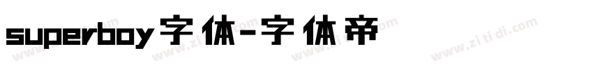 superboy字体字体转换
