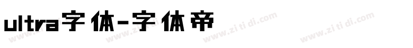 ultra字体字体转换