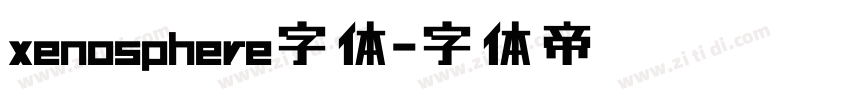 xenosphere字体字体转换