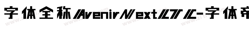 字体全称AvenirNextLTC字体转换