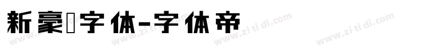 新豪龙字体字体转换