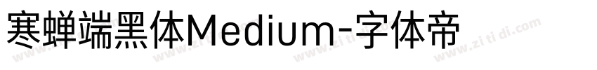 寒蝉端黑体Medium字体转换