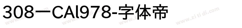 308一CAl978字体转换