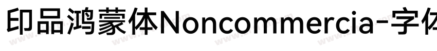 印品鸿蒙体Noncommercia字体转换