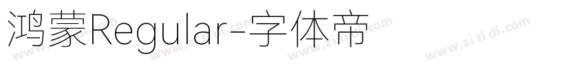 鸿蒙Regular字体转换