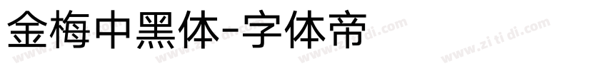 金梅中黑体字体转换
