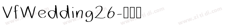 VfWedding26字体转换