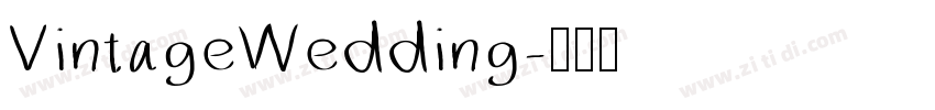 VintageWedding字体转换