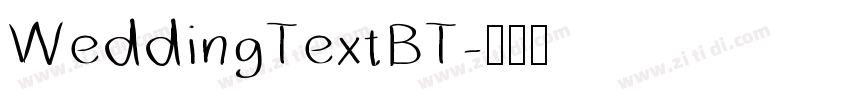 WeddingTextBT字体转换