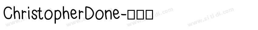 ChristopherDone字体转换