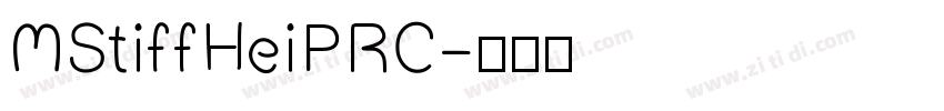 MStiffHeiPRC字体转换