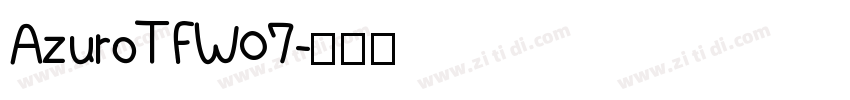 AzuroTFW07字体转换