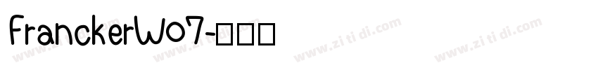 FranckerW07字体转换