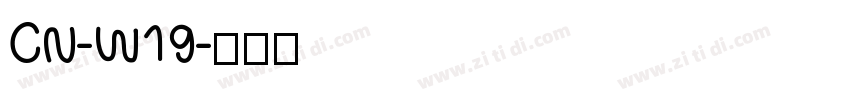 CN-W19字体转换
