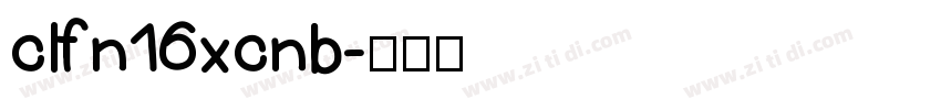 clfn16xcnb字体转换