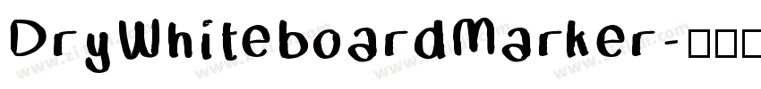 DryWhiteboardMarker字体转换