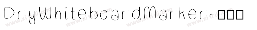 DryWhiteboardMarker字体转换