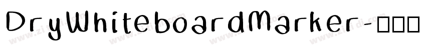 DryWhiteboardMarker字体转换