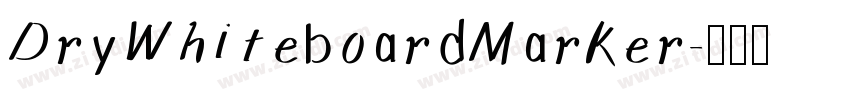 DryWhiteboardMarker字体转换