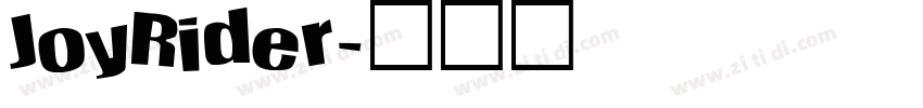 JoyRider字体转换