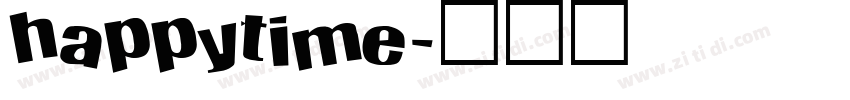 happytime字体转换