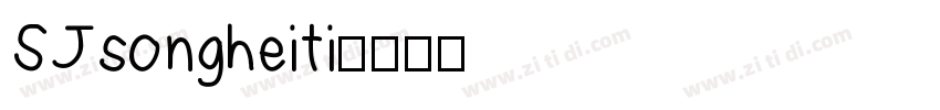 SJsongheiti字体转换