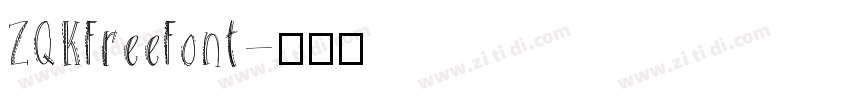 ZQKFreeFont字体转换