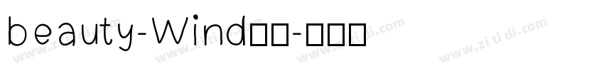 beauty-Wind字体字体转换