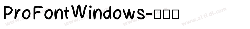 ProFontWindows字体转换