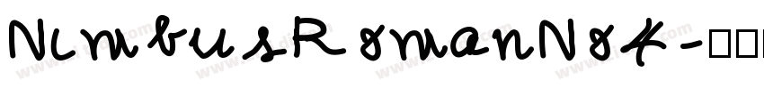 NimbusRomanNo4字体转换