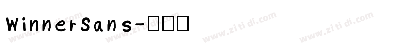WinnerSans字体转换