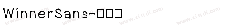 WinnerSans字体转换