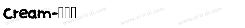 Cream字体转换
