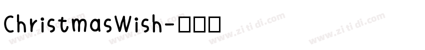 ChristmasWish字体转换