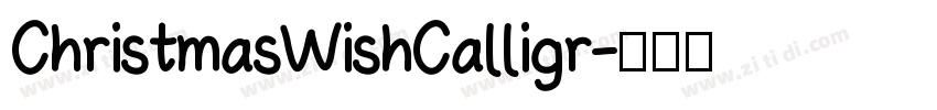 ChristmasWishCalligr字体转换