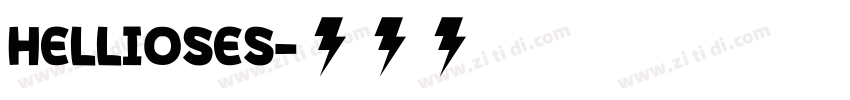 HELLIOSES字体转换