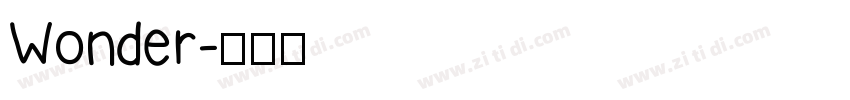 Wonder字体转换