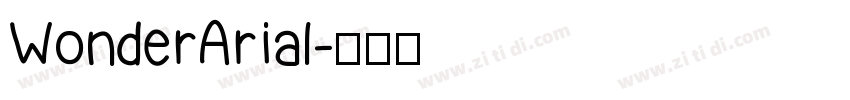 WonderArial字体转换