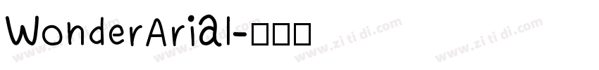 WonderArial字体转换