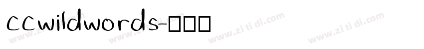 ccwildwords字体转换