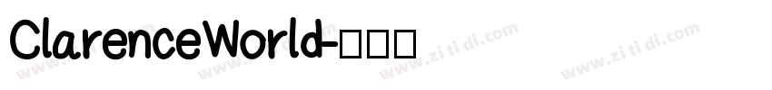 ClarenceWorld字体转换