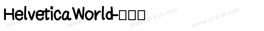 HelveticaWorld字体转换