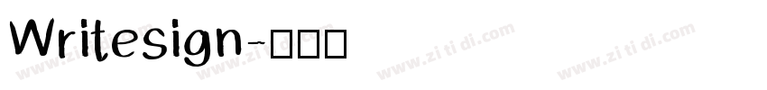 Writesign字体转换