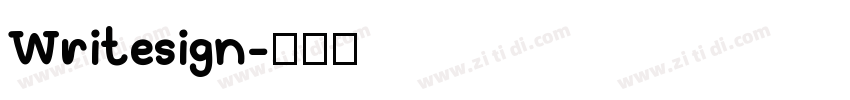 Writesign字体转换