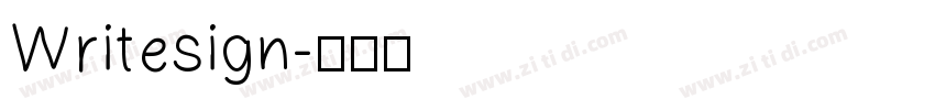 Writesign字体转换