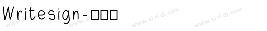 Writesign字体转换